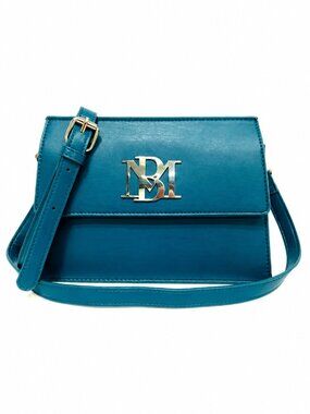 Badgley Mischka Teal Flap Crossbody Bag Adjustable Strap BM-4042 NWT
